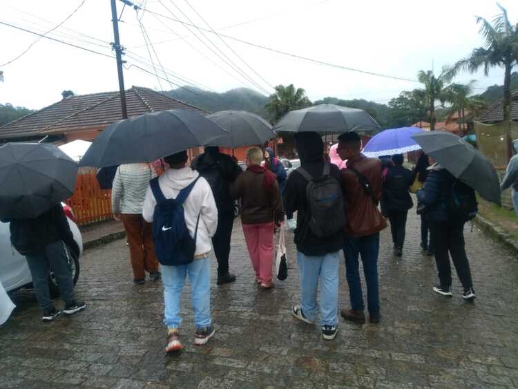 Alunos do Assunção em visita a Paranapiacaba