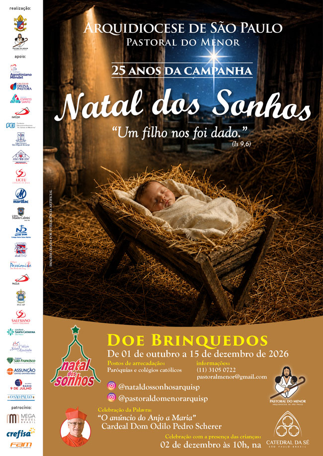 Cartaz da 25ª Campanha Natal dos Sonhos
