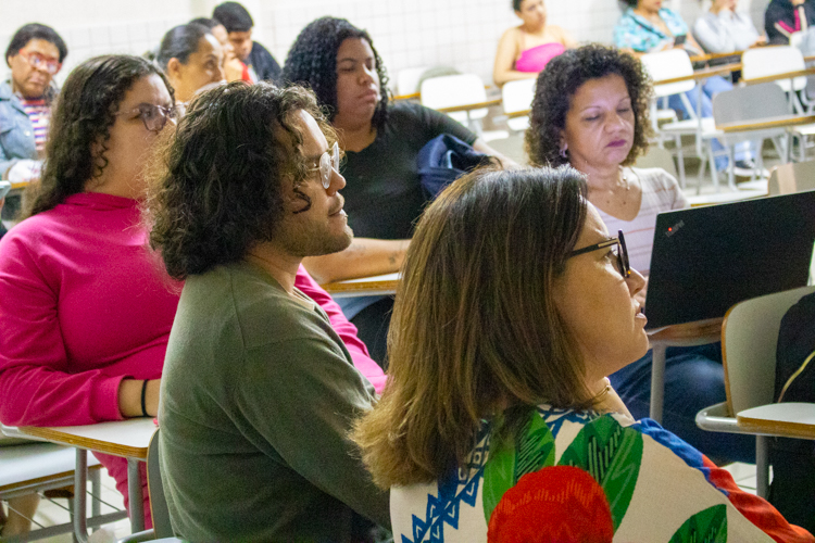 Alunos de Serviço Social durante sua participação no último dia de Atividades Integradas